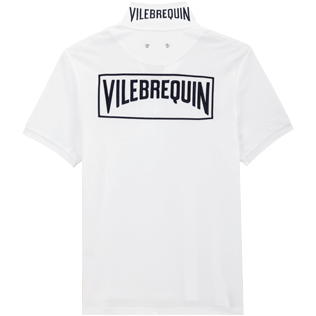 Homme AUTRES Brodé - Polo en Piqué de Coton homme uni, Blanc back Homme AUTRES Brodé - Polo en Piqué de Coton homme uni, Blanc back