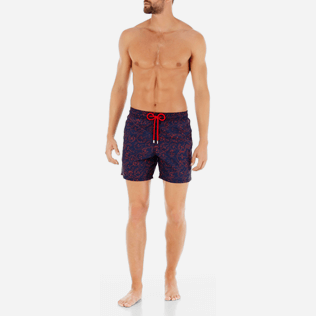 Herren Klassische Bedruckt - Monaco Marine Bademode für Herren, Marineblau frontworn Herren Klassische Bedruckt - Monaco Marine Bademode für Herren, Marineblau frontworn