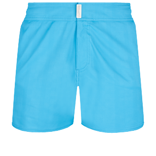 Hombre Cintura plana Liso - Bañador corto elástico con cintura lisa y estampado Prince de Galles para hombre, Star anise front Hombre Cintura plana Liso - Bañador corto elástico con cintura lisa y estampado Prince de Galles para hombre, Star anise front