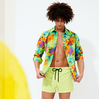 Homme CLASSIQUE COURT Uni - Maillot de bain homme Stretch Court uni, Coriandre frontworn Homme CLASSIQUE COURT Uni - Maillot de bain homme Stretch Court uni, Coriandre frontworn