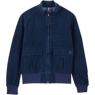 男款 Others 纯色 - Men Varsity Jacket, Jeans blue front 男款 Others 纯色 - Men Varsity Jacket, Jeans blue front