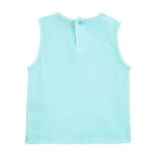 Girls Tee-Shirts Solid - Girls Tank Top in Terry Cloth Solid, Lagoon back Girls Tee-Shirts Solid - Girls Tank Top in Terry Cloth Solid, Lagoon back