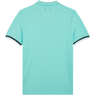 Hombre Autros Liso - Polo en piqué de algodón de color liso para hombre, Laguna back Hombre Autros Liso - Polo en piqué de algodón de color liso para hombre, Laguna back