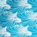 Men Flip Flops Micro Waves, Lazulii blue 