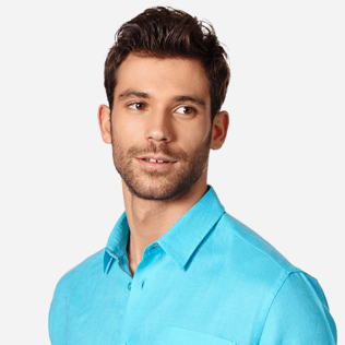 Men Others Solid - Men Linen Shirt Solid, Horizon supp1 Men Others Solid - Men Linen Shirt Solid, Horizon supp1