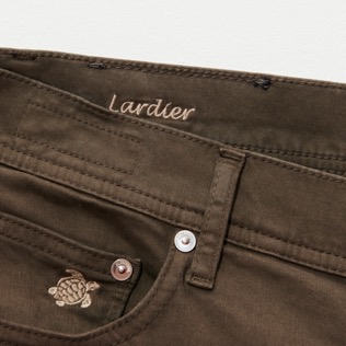 Herren Andere Uni - Solid Hose im Fünf-Taschen-Design für Herren, Brown Details Ansicht 3
