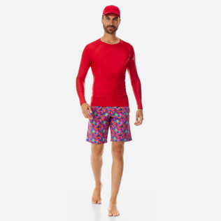 Others Printed - Unisex Long Sleeves Rashguards Solid, Red polish supp2 Others Printed - Unisex Long Sleeves Rashguards Solid, Red polish supp2