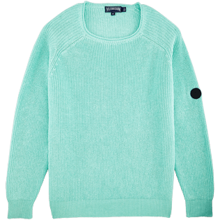 Men Others Solid - Men Cotton Linen Pullover Solid, Lagoon front Men Others Solid - Men Cotton Linen Pullover Solid, Lagoon front