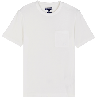 Herren Andere Uni - Einfarbiges T-Shirt aus Bio-Baumwolle für Herren, Chalk front Herren Andere Uni - Einfarbiges T-Shirt aus Bio-Baumwolle für Herren, Chalk front