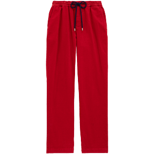 Men Others Printed - Men Micro Dot Garbadine Jogging Pants, Red front view