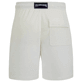 Men Others Solid - Unisex Terry Bermuda Solid, Chalk back view