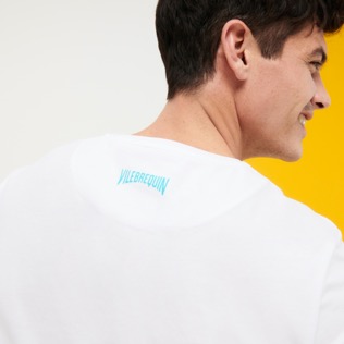 Homme AUTRES Imprimé - T-shirt homme en coton Multicolore Medusa, Blanc vue de détail 2