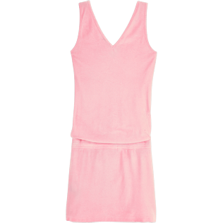 Femme Robes Uni - Robe débardeur décolletée Éponge Unie, Pivoine back Femme Robes Uni - Robe débardeur décolletée Éponge Unie, Pivoine back