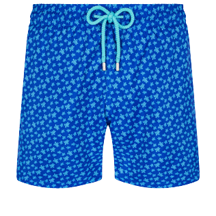 男款 Ultra-light classique 印制 - Men Swimwear Ultra-light and packable Micro Ronde Des Tortues, Sea blue 正面图