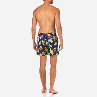 Hombre Corte Clásico Estampado - Bañador con estampado Sweater Turtles, Azul marino backworn Hombre Corte Clásico Estampado - Bañador con estampado Sweater Turtles, Azul marino backworn