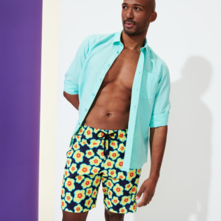 Hombre Clásico largon Estampado - Bañador largo con estampado 1981 Flower Turtles para hombre, Zafiro supp3 Hombre Clásico largon Estampado - Bañador largo con estampado 1981 Flower Turtles para hombre, Zafiro supp3