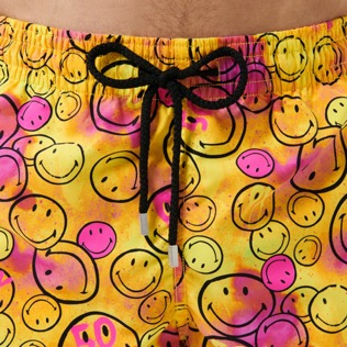 Costume da bagno uomo Monsieur André - Vilebrequin x Smiley® Limone dettagli vista 1