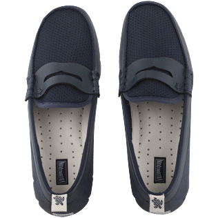 Homme AUTRES Imprimé - Mocassins Homme Waterproof, Marine / blanc front Homme AUTRES Imprimé - Mocassins Homme Waterproof, Marine / blanc front