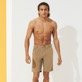 Men Others Solid - Men Chino Bermuda Shorts Ultra-light, Camel front worn view