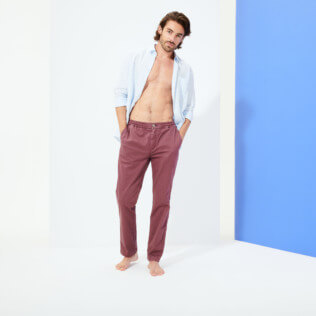 Men Others Solid - Men Jogging Gabardine Pants, Murasaki frontworn Men Others Solid - Men Jogging Gabardine Pants, Murasaki frontworn