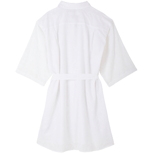 Damen Andere Bestickt - Broderies Anglaises Hemdkleid aus Baumwolle für Damen, Weiss Rückansicht