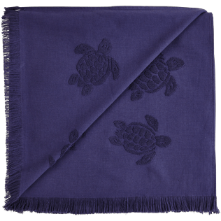 Autros Liso - Futa de tejido terry con estampado Turtles Jacquard, Midnight blue back Autros Liso - Futa de tejido terry con estampado Turtles Jacquard, Midnight blue back