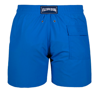 Men Classic Solid - Men Swimwear Solid, Sea blue back Men Classic Solid - Men Swimwear Solid, Sea blue back