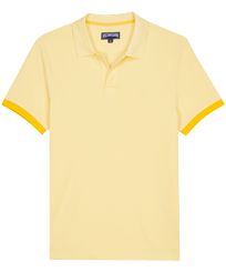 Men Others Solid - Men Cotton Pique Polo Shirt Solid, Popcorn front view