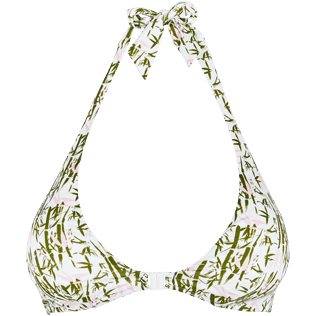 Women Tops Printed - Women Front closure Bikini Top Bamboo Song, Peony front Women Tops Printed - Women Front closure Bikini Top Bamboo Song, Peony front