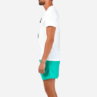 Herren T-Shirts Bedruckt - Vater und Sohn T-Shirt mit Rundhalsausschnitt, Weiss supp3 Herren T-Shirts Bedruckt - Vater und Sohn T-Shirt mit Rundhalsausschnitt, Weiss supp3