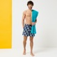 Men Classic Printed - Men Swimwear Waves, Navy details view 3