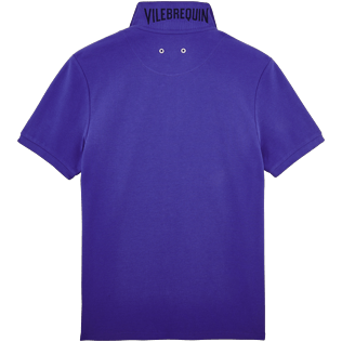 Men Others Solid - Men Cotton Pique Polo Shirt Solid, Ultramarine back Men Others Solid - Men Cotton Pique Polo Shirt Solid, Ultramarine back