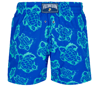 男款 Classic 印制 - 男士 2003 Turtle Shell 泳裤, Sea blue 后视图
