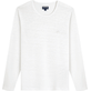 Men Others Solid - Unisex Linen Long Sleeves T-shirt Solid, White front view Men Others Solid - Unisex Linen Long Sleeves T-shirt Solid, White front view