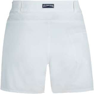 Damen Andere Uni - Lange Solid Badeshorts für Damen, Weiss back Damen Andere Uni - Lange Solid Badeshorts für Damen, Weiss back
