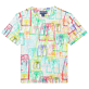 Photo de Garçons AUTRES Imprimé - T-shirt en Coton garçon Multicolore VBQ, Blanc vue de face Photo de Garçons AUTRES Imprimé - T-shirt en Coton garçon Multicolore VBQ, Blanc vue de face