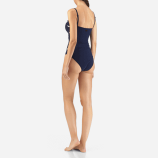 Donna Intero Ricamato - Costume intero ricamato Blue Breath, Blu marine backworn Donna Intero Ricamato - Costume intero ricamato Blue Breath, Blu marine backworn