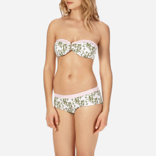 Women Tops Printed - Women Bandeau Bikini Top Bamboo Song, Peony supp3 Women Tops Printed - Women Bandeau Bikini Top Bamboo Song, Peony supp3