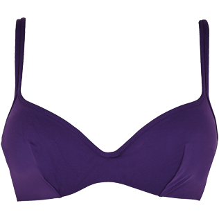 Donna Ferretto Unita - Top bikini donna a tinta unita con ferretto Net, Amaranto front Donna Ferretto Unita - Top bikini donna a tinta unita con ferretto Net, Amaranto front