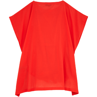 Mujer Vestido Liso - Vestido liso para la playa, Amapola back Mujer Vestido Liso - Vestido liso para la playa, Amapola back