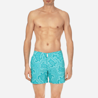 Men Short, Fitted Printed - Men Short and Fitted Stretch Swimwear Hypnotic Turtles, Curacao supp1 Men Short, Fitted Printed - Men Short and Fitted Stretch Swimwear Hypnotic Turtles, Curacao supp1