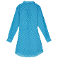 Donna Altri Stampato - Chemisier in cotone donna Micro Waves, Lazulii blue vista posteriore
