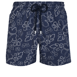 男款 Stretch classic 印制 - 男士 1996 Gilbert Tropic 弹力泳衣, Navy front 男款 Stretch classic 印制 - 男士 1996 Gilbert Tropic 弹力泳衣, Navy front