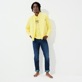 Hombre Autros Liso - Camiseta de algodón de manga larga para hombre, Limon detalles vista 3