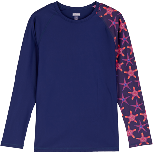 Herren Andere Bedruckt - Starfish Dance Rashguard für Herren, Saphir front Herren Andere Bedruckt - Starfish Dance Rashguard für Herren, Saphir front