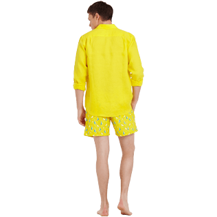 Hombre Autros Liso - Camisa de lino lisa para hombre, Buttercup yellow supp4 Hombre Autros Liso - Camisa de lino lisa para hombre, Buttercup yellow supp4