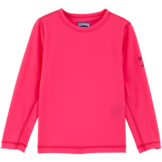 049 Solid - Solid Anti-UV long sleeves T-Shirt, Shocking pink front 049 Solid - Solid Anti-UV long sleeves T-Shirt, Shocking pink front