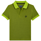Bambino Altri Unita - Polo bambino in piquet di cotone tinta unita, Citronella vista frontale Bambino Altri Unita - Polo bambino in piquet di cotone tinta unita, Citronella vista frontale