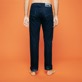 Men Others Printed - Men 5-Pockets Jeans Requins 3D, Dark denim w1 back worn view