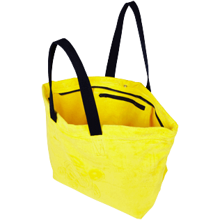 Autros Liso - Bolsa de playa grande de tejido terry con estampado jacquard liso, Safran backworn Autros Liso - Bolsa de playa grande de tejido terry con estampado jacquard liso, Safran backworn